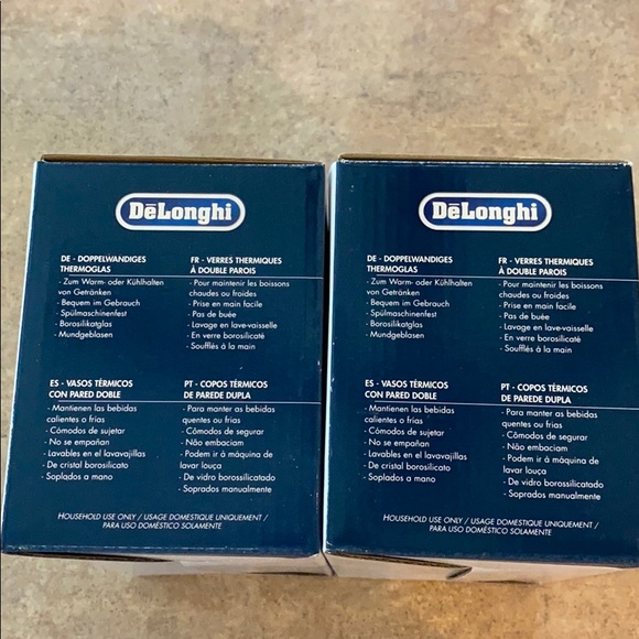 !!SOLD!! DeLonghi Latte Macchiato Thermo Glasses - Picture 2 of 5